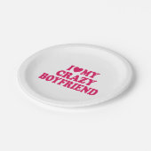 私は彼氏が大好熱狂するき ペーパープレート (アングル)