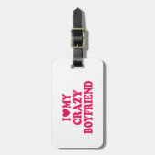 私は彼氏が大好熱狂するき ラゲッジタグ (正面縦)