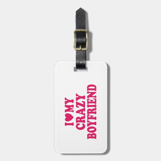 私は彼氏が大好熱狂するき ラゲッジタグ (正面縦)