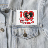 私は彼氏のトレンディーギフトおもしろいが大好き 缶バッジ (インサイチュ)