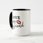 私は彼氏のロマンチックなコーヒーが大好き マグカップ (正面左)