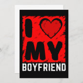 私は彼氏を愛している 招待状 (正面/裏面)