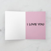 私は彼(夫のボーイフレンド)のキスのためにあなたを愛している カード (内部)