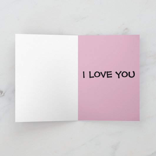 私は彼（夫のボーイフレンド）のキスのためにあなたを愛している カード (内部)