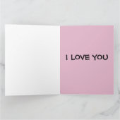 私は彼（夫のボーイフレンド）のキスのためにあなたを愛している カード (内部)