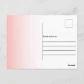 私は征服者でありキリスト教の信仰ではない ポストカード (裏面)