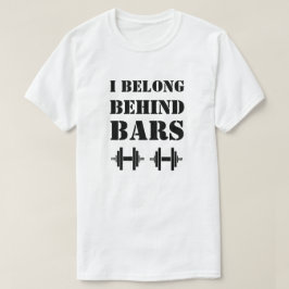 私は後ろのバーおもしろいトレーニング引用文 Tシャツ