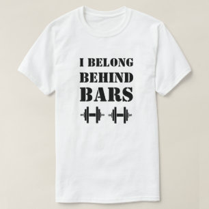 私は後ろのバーおもしろいトレーニング引用文 Tシャツ