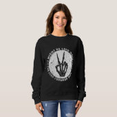 私は後ろへ置かれるかもしれないが、前に身を乗り出す事が出来実在る スウェットシャツ (正面フル)