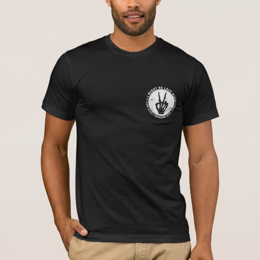 私は後ろへ置かれるかもしれないが、前に身を乗り出す事が出来実在る Tシャツ (正面)