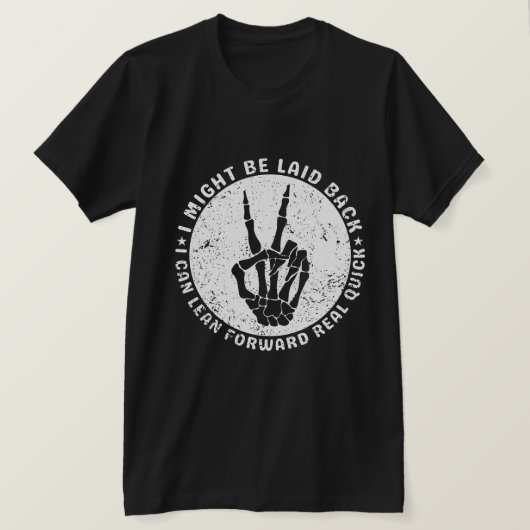 私は後ろへ置かれるかもしれないが、前に身を乗り出す事が出来実在る Tシャツ (デザイン正面)