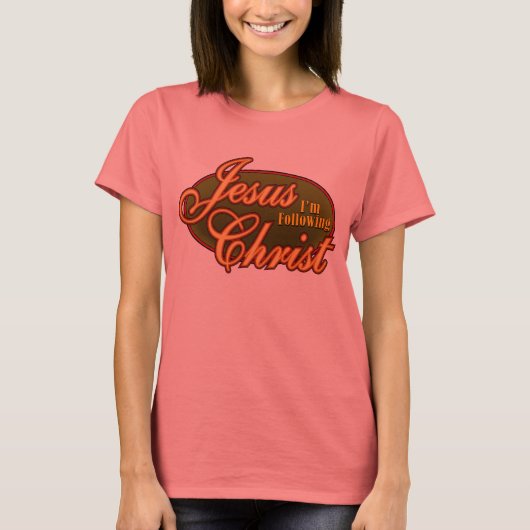 私は後を追イエス・キリスト Tシャツ (正面)