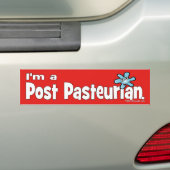 私は後Pasteurianです バンパーステッカー (車上)