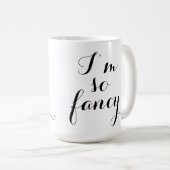 私は従ってファンシーなマグあります コーヒーマグカップ (正面右)