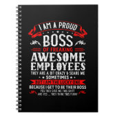 私は従業員誇りを持ったFuの素晴らしボス ノートブック (正面)