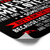 私は従業員誇りを持ったFuの素晴らしボス ポスター (角)