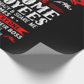 私は従業員誇りを持ったFuの素晴らしボス ラッピングペーパー (角)