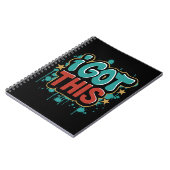 私は得このグラフィティスタイルやる気を起こさせるタイポグラフィ ノートブック (左側)