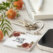 私は得こストップの心配なキーチェーン キーホルダー (正面右)