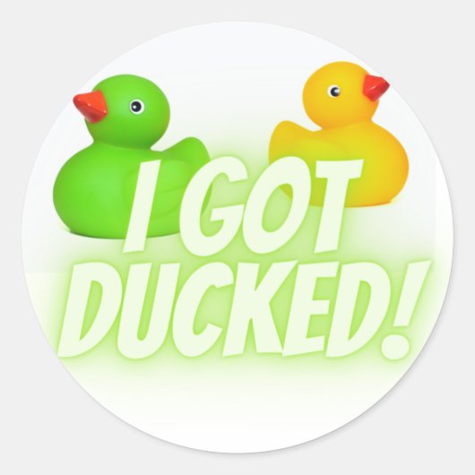 私は得ダック！クック！ ラウンドシール (正面)