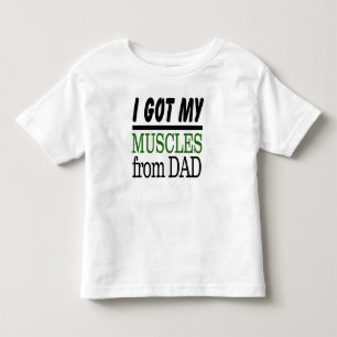 私は得パパジャージTシャ素晴らしツの筋肉を持つ トドラーTシャツ
