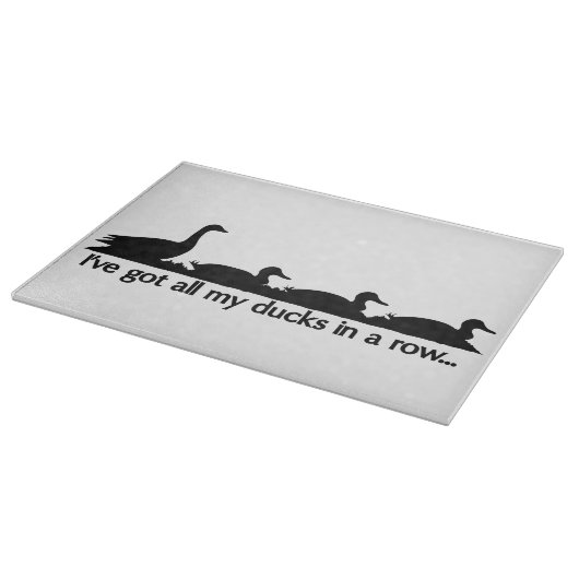 私は得全てのアヒルを連れて… カッティングボード (角)