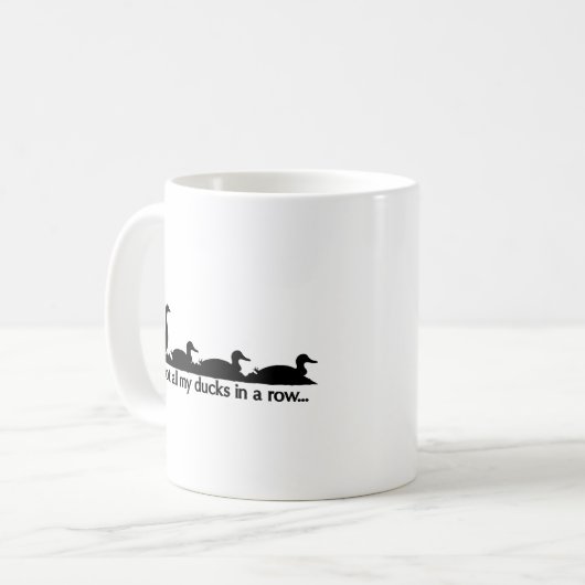 私は得全てのアヒルを連れて… コーヒーマグカップ (正面左)