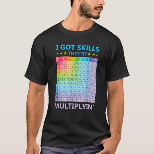 私は得数学のティーチを掛けおもしろいている技能 Tシャツ (正面)