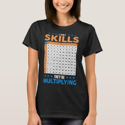 私は得数学の授業を取り戻すスキル Tシャツ (正面)