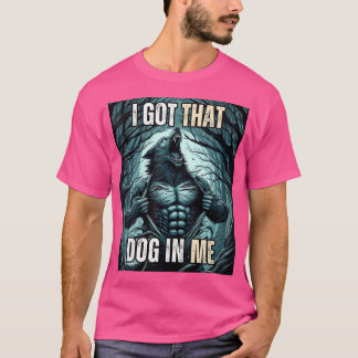 私は得狼の犬だ Tシャツ