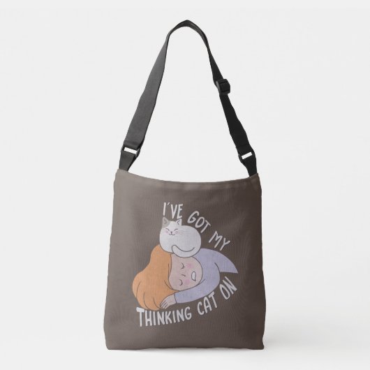 私は得猫を考え飼っている クロスボディバッグ (正面)