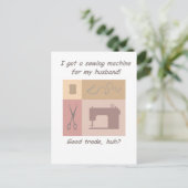 私は得裁縫 ポストカード (スタンド正面)