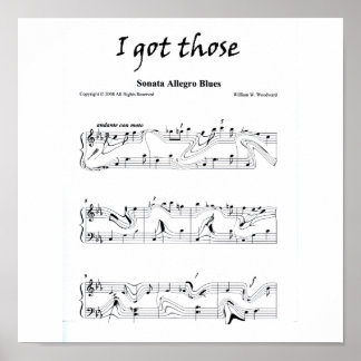私は得「ソナタ・アレグロ・ブルース」 ポスター