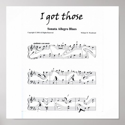 私は得「ソナタ・アレグロ・ブルース」 ポスター (正面)