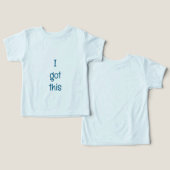 私は得...幼児の男の子Tシャツ (デザイン正面&裏面)