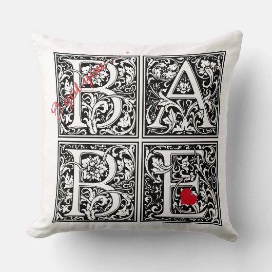 私は得"BABE" クッション (正面)