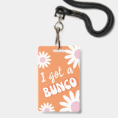 私は得Bunco Groovyモダン バッジ (Front with Lanyard)