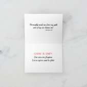 「私は復活だ」イースターのノートカード ノートカード (内部)