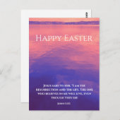 私は復活だ | 聖句カスタム復活祭 ポストカード (正面/裏面)