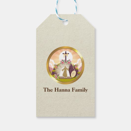 私は復活と人生である ギフトタグ (裏面)