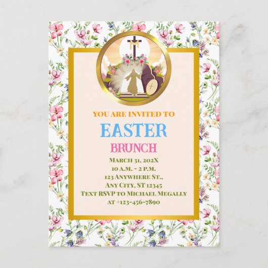 私は復活と人生である ポストカード (正面)