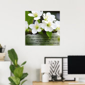 私は復活のバイブルやる気を起こさせるの詩のポスター ポスター (ホームオフィス)