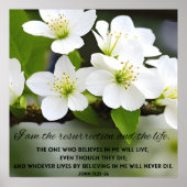 私は復活のバイブルやる気を起こさせるの詩のポスター ポスター (正面)