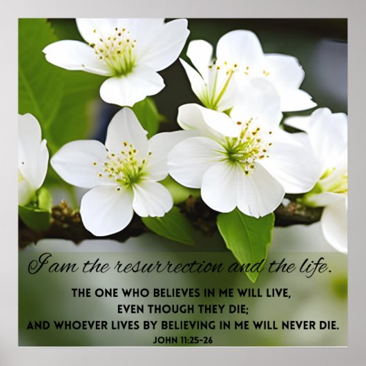 私は復活のバイブルやる気を起こさせるの詩のポスター ポスター (正面)