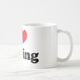 私は循環することを愛します コーヒーマグカップ