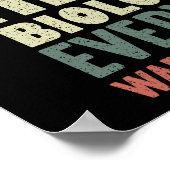 私は微生物学熱狂する学者だ警告よ ポスター (角)