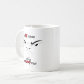 私は微笑しています コーヒーマグカップ (正面左)