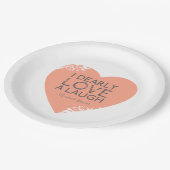 私は心から笑い-ジェーンAustenの引用文--を愛します ペーパープレート (アングル)