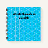 私は心が穏やかで根が固い ノートブック (正面)