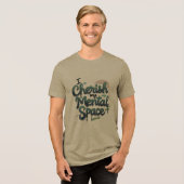 私は心の宇宙 トライブレンドTシャツ (正面全面)